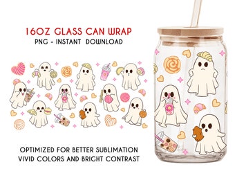 Spooky Conchas Skull PNG, Mexican Conchas Skull PNG, 16oz Libbey Glass Can, Halloween Pan Dulce Png, Mexican Halloween Png, Dia de Muertos