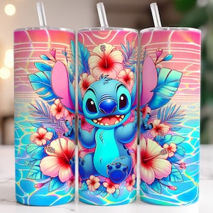 Retro Stitch Summer Tumbler Wrap, Vintage Summer Vibes Tumbler, Beach Tumbler, Cartoon Summer Tumbler, 20oz Skinny Tumbler, Pobierz PNG