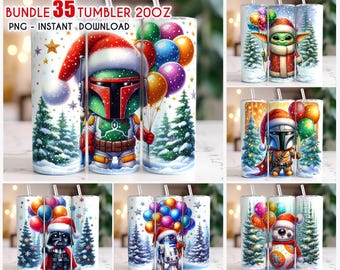 Star Wars Christmas Tumbler, 20oz Skinny Tumbler, Disney Christmas Tumbler, Full Tumbler Wrap, Cartoon Christmas Png Instant Download