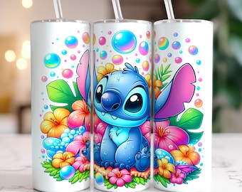 Comic Cartoon Summer Vibes Tumbler PNG, Summer Floral Tumbler, 20oz Skinny Tumbler, Tumbler Sublimation, Digital File Download