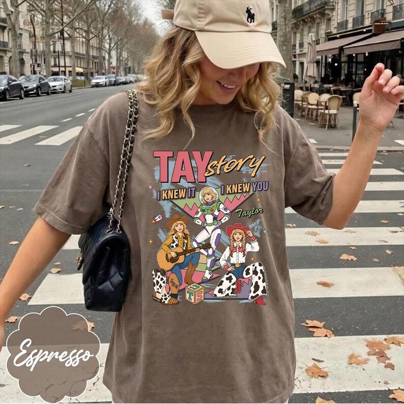 Retro Toy Story 5 PNG, I Knew It I Knew You Western Cowgirl Boots Friendship Bracelet Shirt Design Graphic Download File image 11