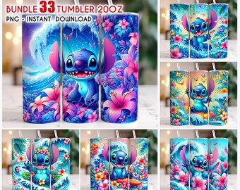 Más de 33 PNG Paquete de vaso de verano de puntada vibrante, vaso delgado de 20 oz, envoltura de vaso de puntada, sublimación de vaso, descarga digital png