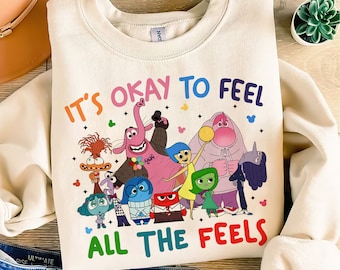 Today I Feel All The Feels Inside Out 2, Inside Out 2 Png, Inside out characters PNG, vector file, Instant Download