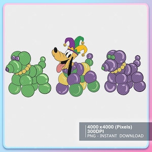 Cartoon Mardi Gras Png, New Orleans Fat Tuesday Magic Castle Shirt, Pluto Mardi Gras Carnival 2026 Png, Fat Tuesday Png