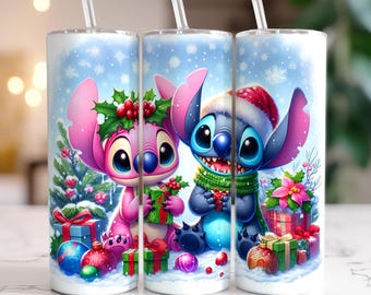 Kubek z nadrukiem Cartoon Christmas, 20-uncjowy chudy kubek, kubek z filmem świątecznym 20-uncjowy chudy kubek z nadrukiem sublimacyjnym, kubek świąteczny
