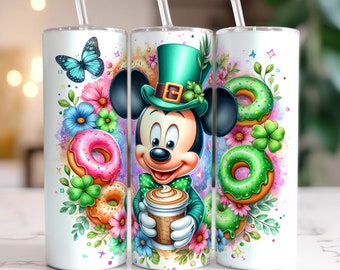 Cartoon Snack Coffee Tumbler Wrap, 20oz Skinny Tumbler, Cute Mouse Tumbler, Tumbler Wrap, Cartoon Movie Tumbler, Digital File, Png Download
