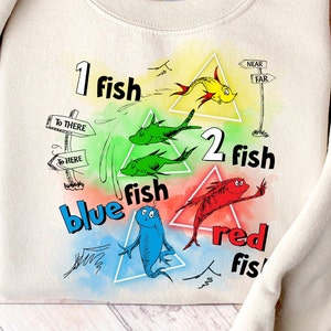 One Fish Two Fish Red Fish Blue Fish Png, Dr Suess Png, Cat In The Hat Png, Dr Suess Png, Read Across America Png, Teacher Appreciate Png