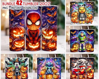 Cartoon Halloween Bundle Png, Toy Story Halloween Wrap, Lightning Mcqueen Tumbler, Buzz Lightyear Spooky Vibes, Spiderman Halloween Png