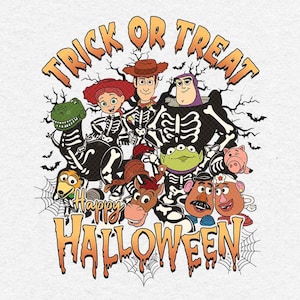 Cartoon Story Trick Or Treat Png, Toy Story Halloween Png, Halloween You&#39;ve Got A Friend In Me Png, Trick Or Treat Png, Spooky Vibes Png