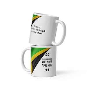 Neus Affi Run Jamaicaanse spreekwoord mok, Jamaicaanse keramische mok 11oz, cadeau voor Jamaicaanse, Jamaicaanse koffiemok, Jamaicaans cadeau, koffie minnaar cadeau