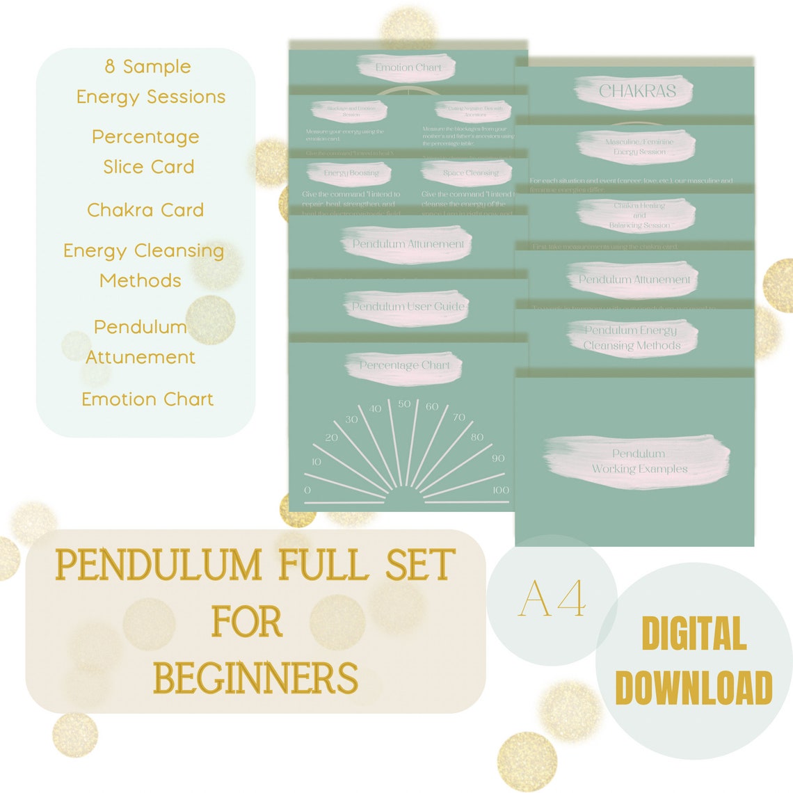 Pendulum Chart Printable Pages Dowsing Chart Dowsing Printable - Etsy
