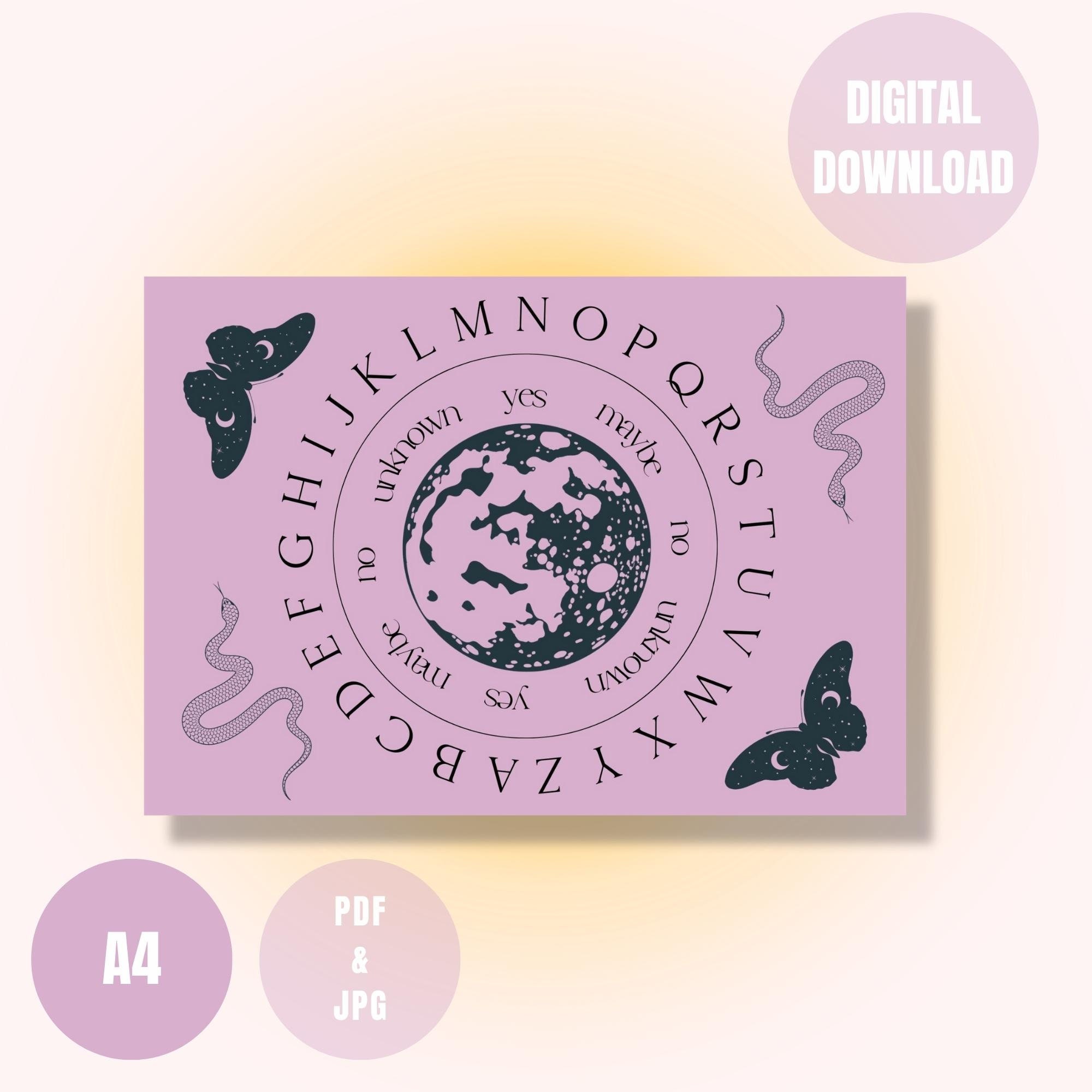 Pendulum Board Printable Chart Pages Dowsing Chart Alphabet Etsy