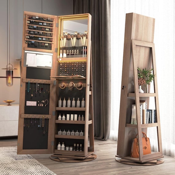 Jewelry Organizer Freestanding Armoire Jewelry Organizer Tray