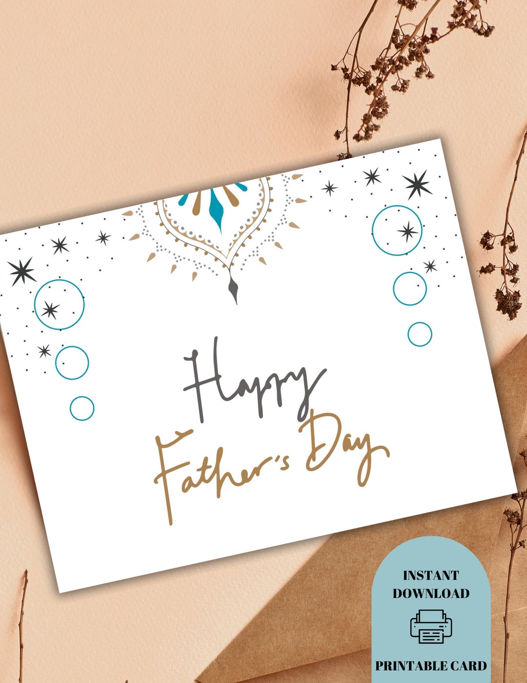 Printable Father's Day Gift Card Special Gift Card Best - Etsy