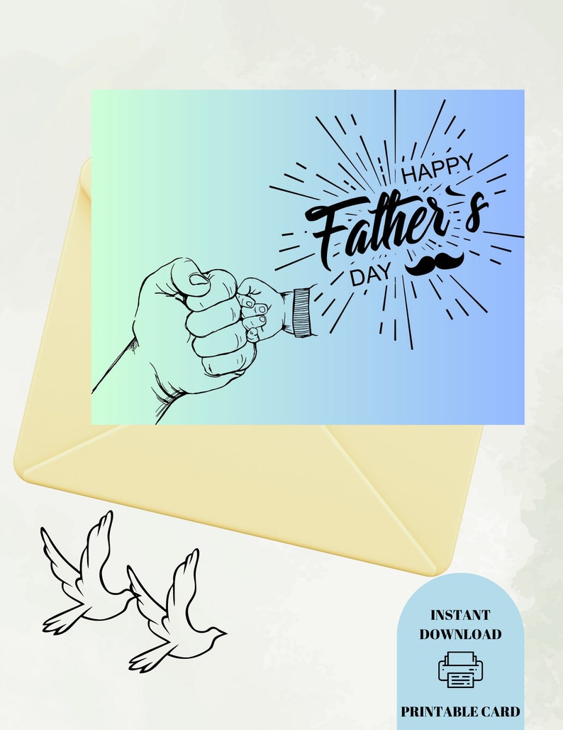 Special Gift Card, Printable Father's Day Gift Card, Best Dad Ever ...