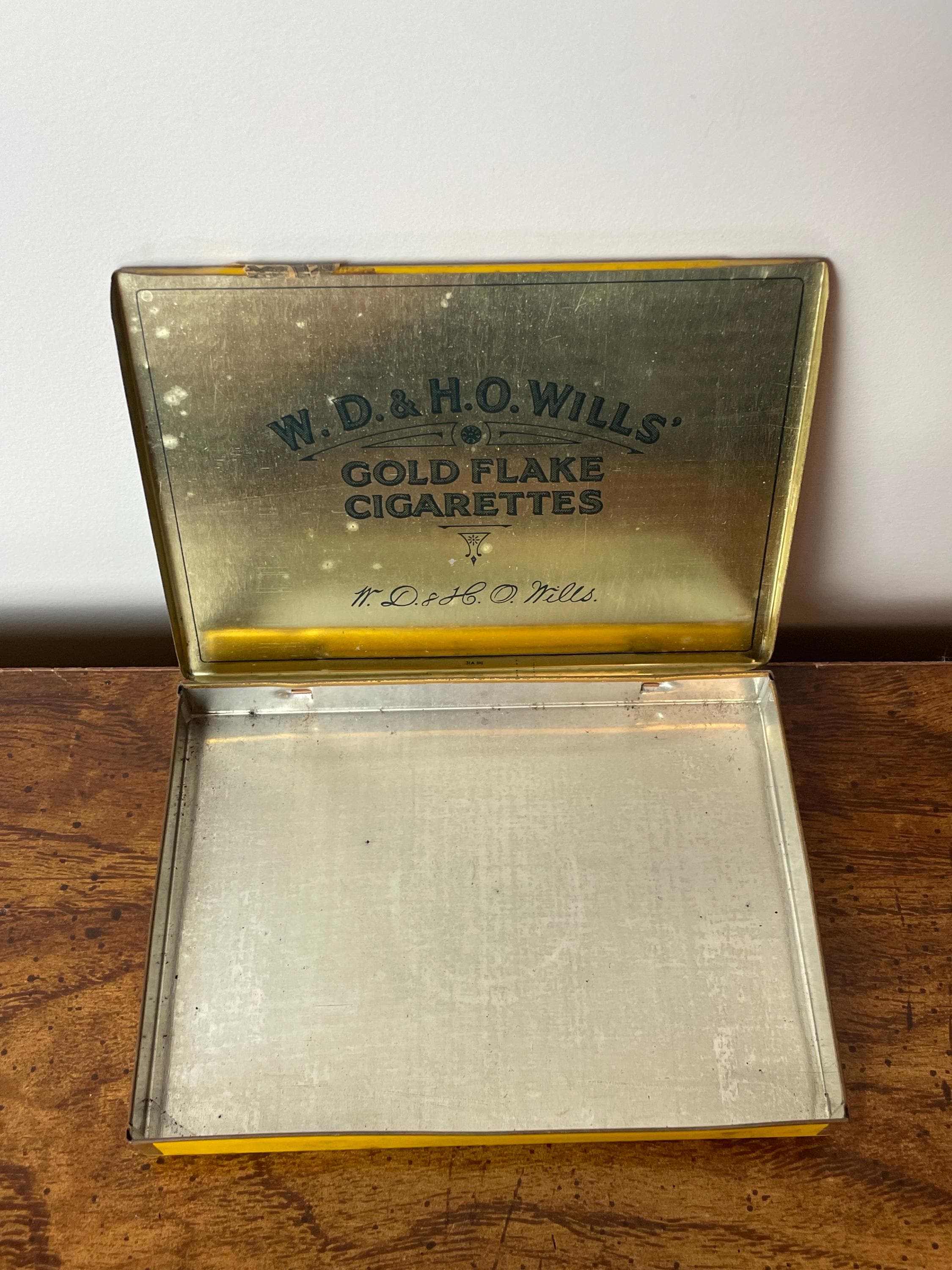 wills gold flake cigarette tin Vintage Wills Gold Flake Cigarette Tin | Classic Metal Storage | Unique  Trinket Dish| Collectible Tobacco Tin | Smoker Souvenir | Gift Idea
