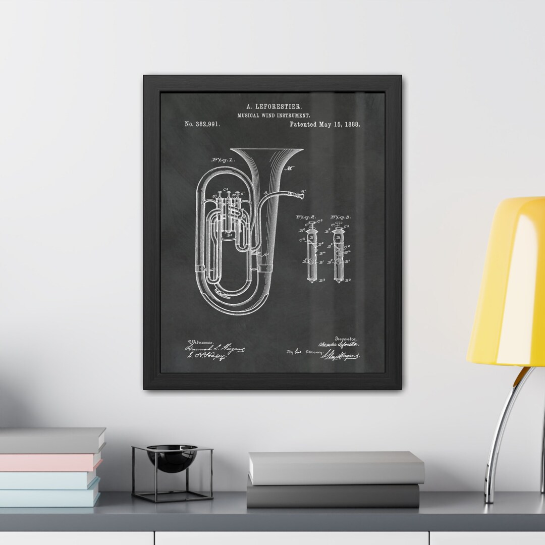Tuba Teacher Gift Vintage Tuba Poster Brass Teacher Tuba Etsy