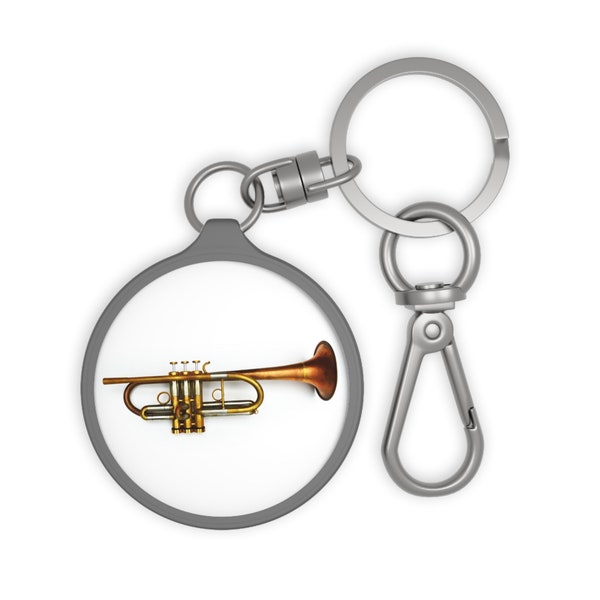 Trumpet Teacher Gift, Gig Bag Tag, Music Keyring Tag