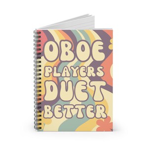 Oboe Players Duett Better Spiralblock - Liniertes Linie