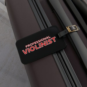 Violin Teacher Gift, Thankyou Music Teacher, Violinist Gig Bag Tag, Luggage Tag