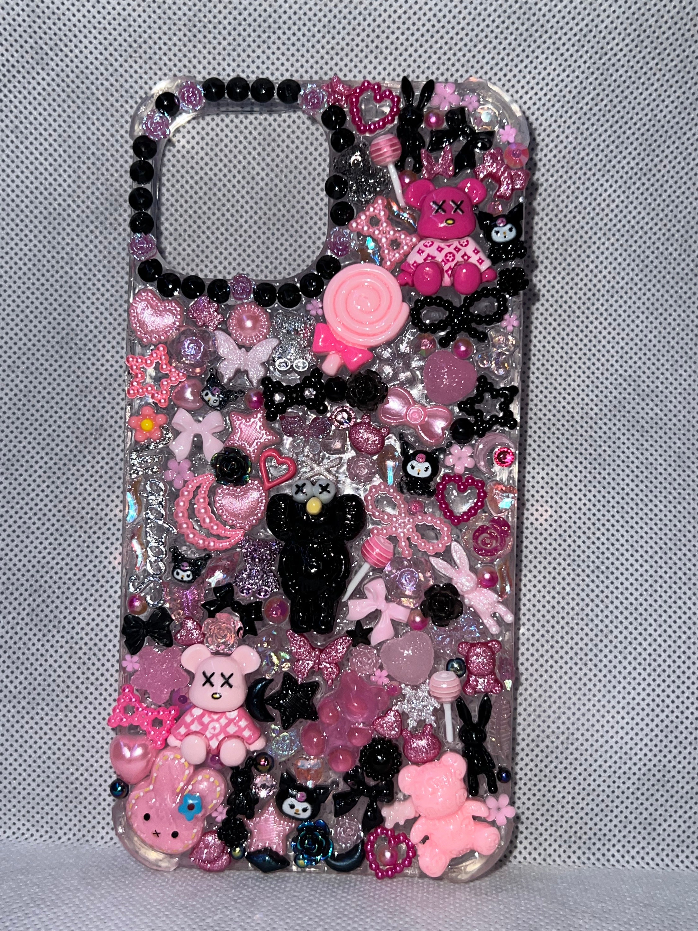 【韓国 Rest & Recreation】RR PHONE CASE - PINK, BLACK Rest & Recreation] RR PHONE CASE - PINK 正規韓国ブランド
