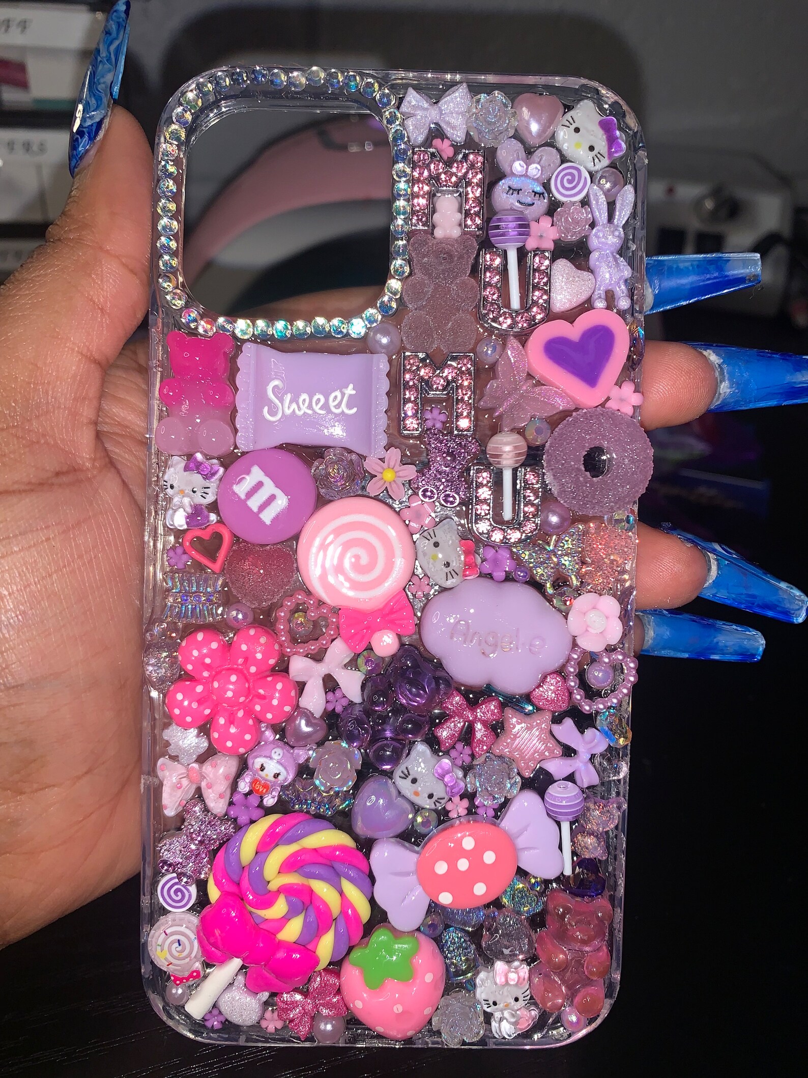 Pink & Purple Sweet Cheeks iPhone Android Junk Phone Case - Etsy