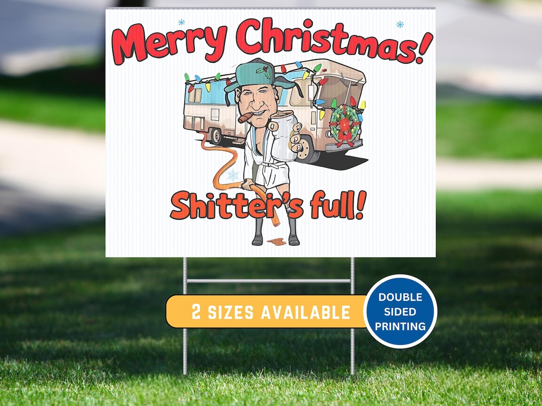 Shitters Full Lawn Decoration