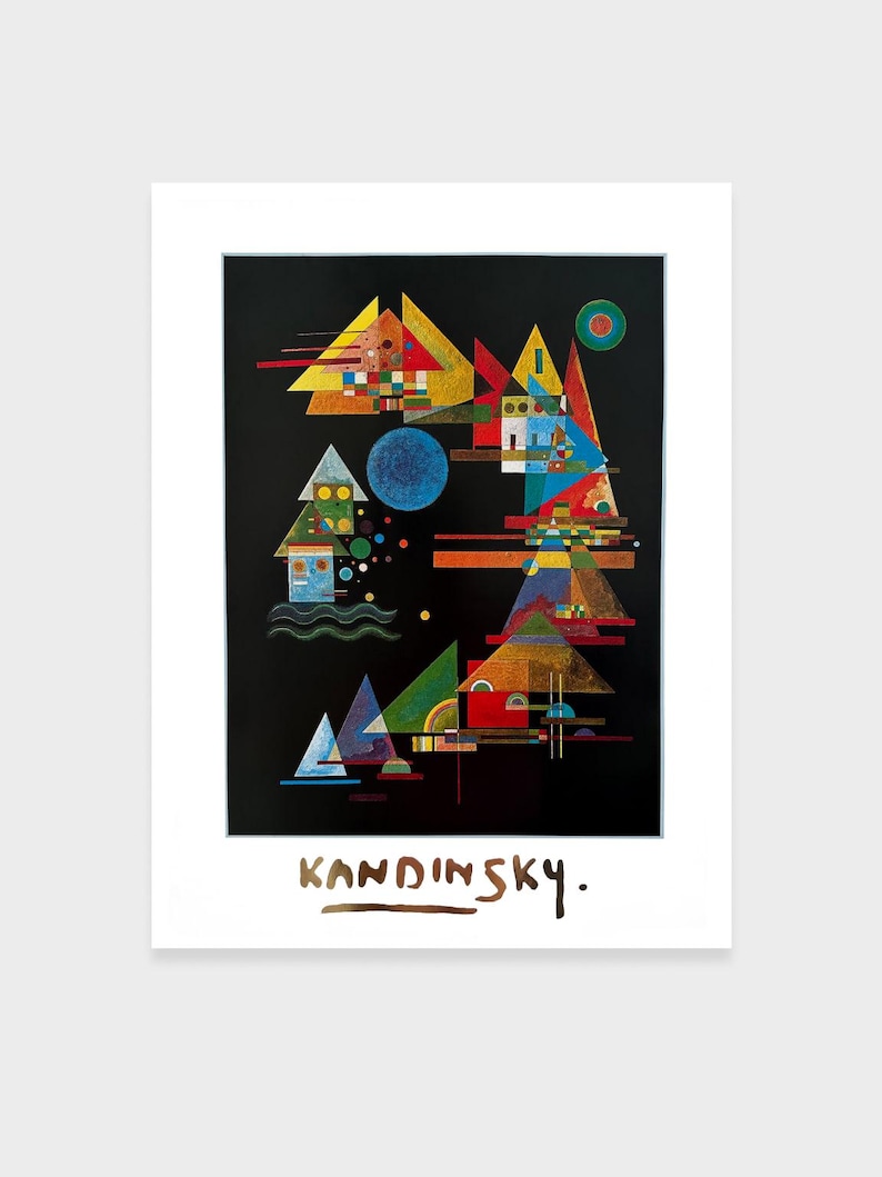 Kandinsky Lettering Wassily Kandinsky Vintage Print Poster 60x80 - Etsy