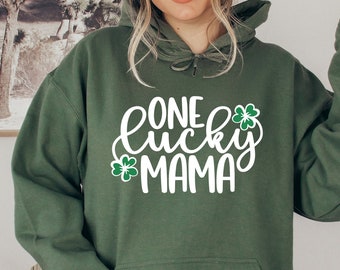 One Lucky Mama Sweatshirt: St. Patrick's Day Irish Crewneck
