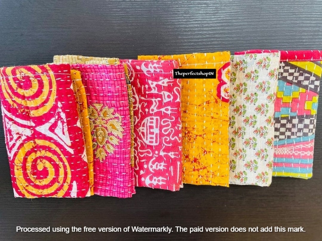 NAPKINS SET, Wholesale Lot of Napkins Set, 100 Cotton Kantha Cloth