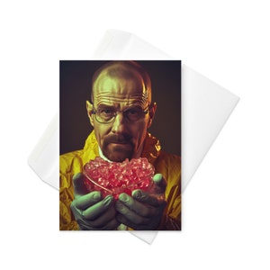 Biglietto di San Valentino con cuore di Walter White Meth - Amore divertente e ispirato a Breaking Bad