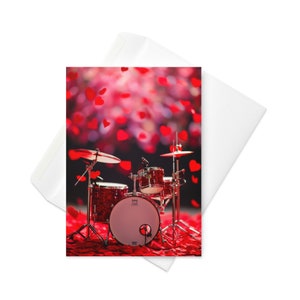 Carte Drums of Love - Heartbeat Melody pour la Saint-Valentin