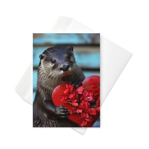Otter's Genuine Heart - Carte authentique de la Saint-Valentin