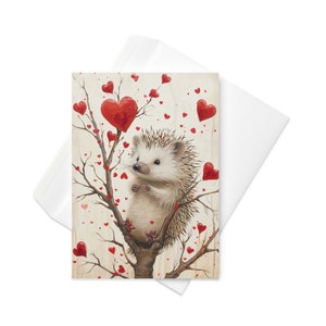 Igel-Herzbaum - Wunderliche Valentinstagskarte