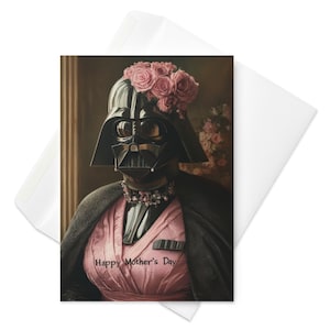 Darth Mother - grappige Moederdagkaart, Star Wars-parodie, sci-fi moedercadeau, geeky-wenskaart, nerdy popcultuur