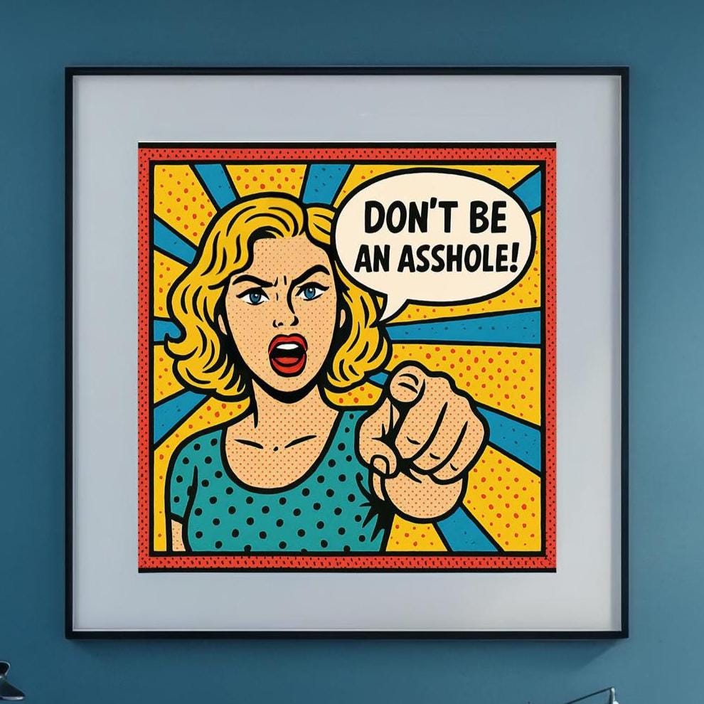 生意気なポップシャウト - レトロコミックウォールアート、面白い