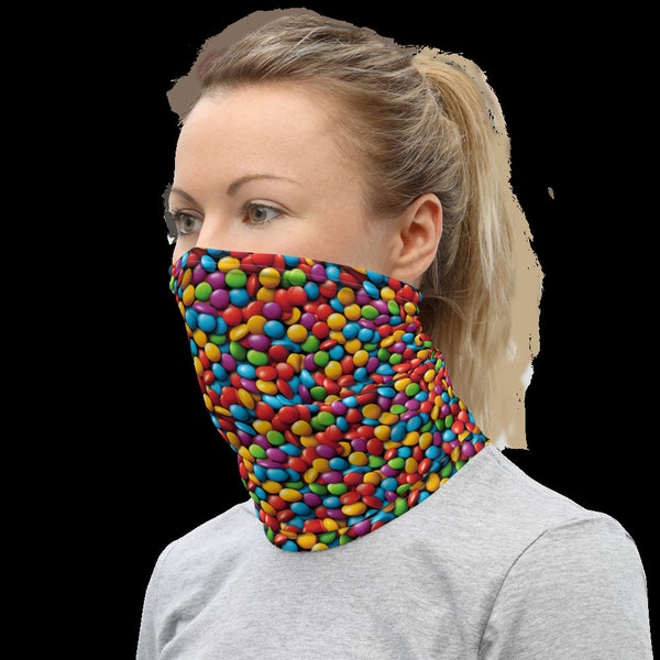 Cache-cou à motif coloré M&M's - Accessoire élégant et polyvalent