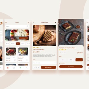 Bakery UI Kit | 5-page Figma Design With Photos | Home, Product Detail ...