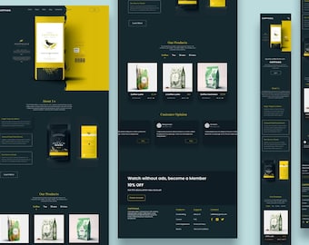 Figma Landing Page Template | Modern Web Design (Desktop & Mobile)