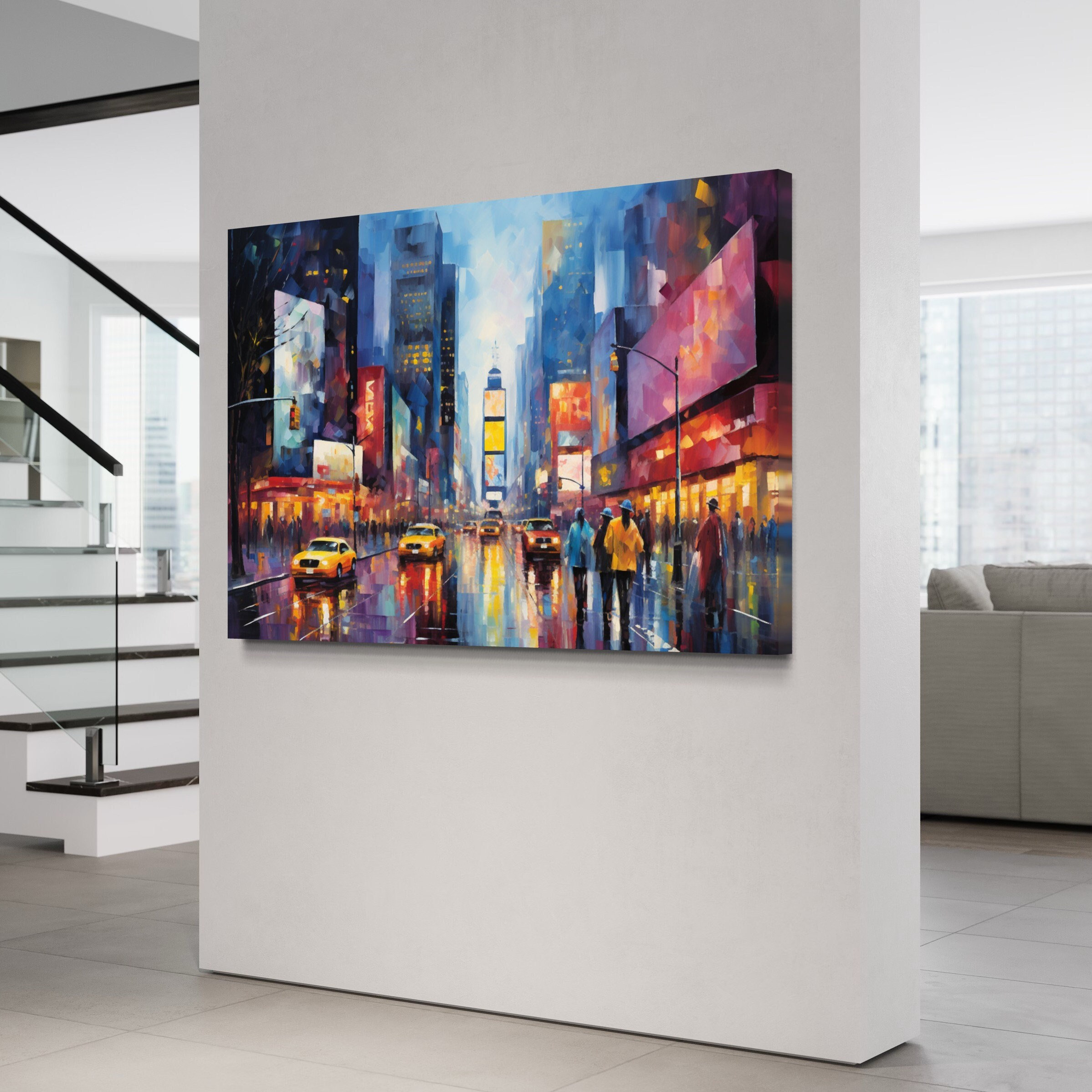 New York City Canvas Wall Art, Streets of New York, Midtown New York