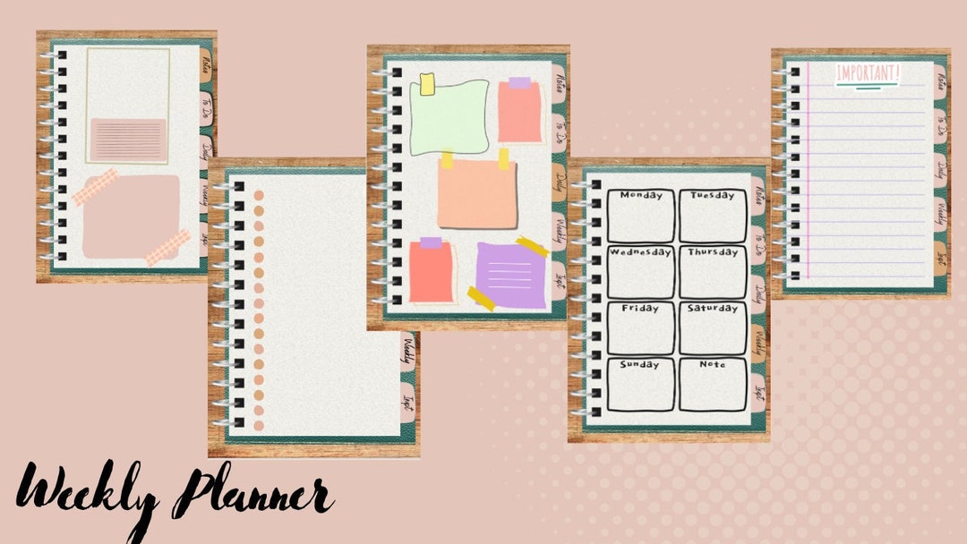 Digital Weekly Planner - Etsy