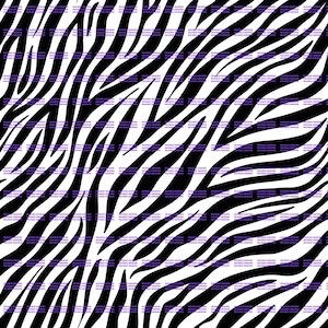Puede incluir: Un patrón repetitivo con rayas de cebra en blanco y negro de alto contraste. El diseño consiste en líneas orgánicas y fluidas que varían en grosor y dirección, creando una textura gráfica monocromática audaz en toda la superficie.