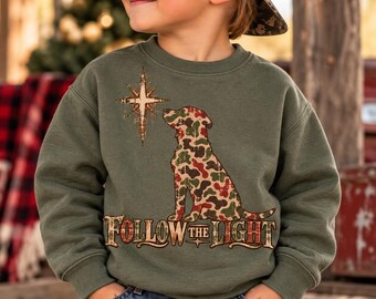 Christliche Jagd (PNG), Folge dem Licht (PNG), Tarn-Jagdhund (PNG), Bethlehem-Stern (Weihnachts-Sublimation)