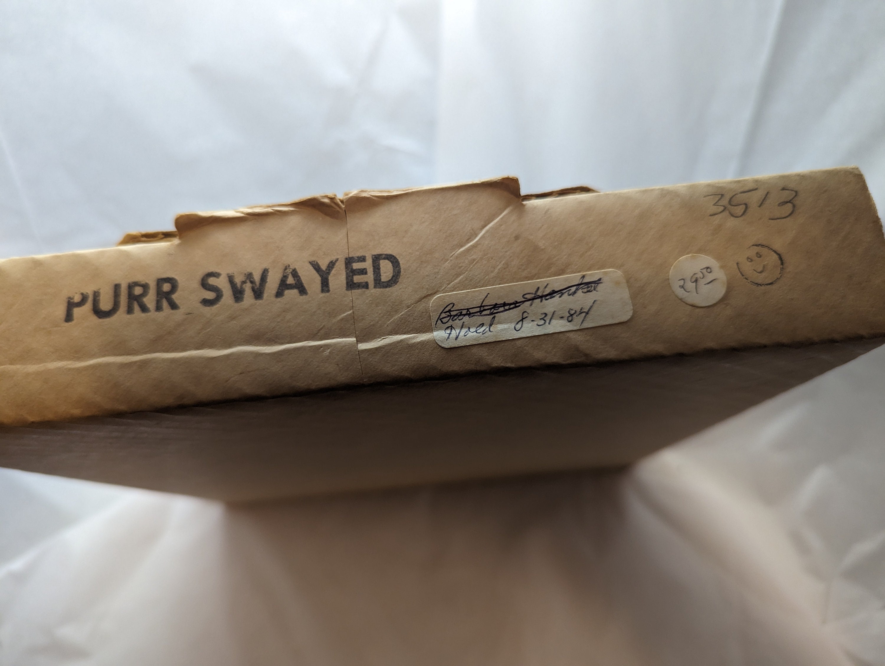 1984 Armstrong's Art on Porcelain Plate purrswayed Collectible, Gift