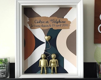 Playmobil personalized couple frame