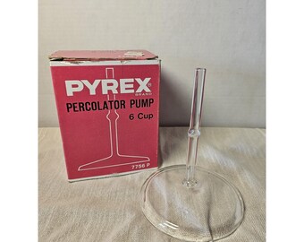 Vintage Pyrex coffee pot 6 cup pyrex percolator glass percolator