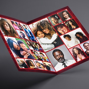 8.5"x 11" Elegant Red Roses Funeral Program (8 pages) Celebration of Life Obituary Program | Memorial Program | In Loving Memory | Canva Template