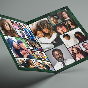 Green Roses Funeral Program (8 Pages) Celebration of Life Obituary ...