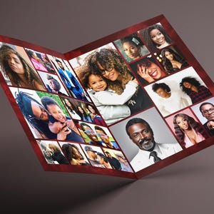 Maroon Red Cloudy Sky Funeral Program (8 pages) In Loving Memory Obituary Program | Memorial Program | Celebration of Life | Canva Template | 17" x 11" Tabloid size (8.5" x 11" Folded) Bi-Fold Booklet