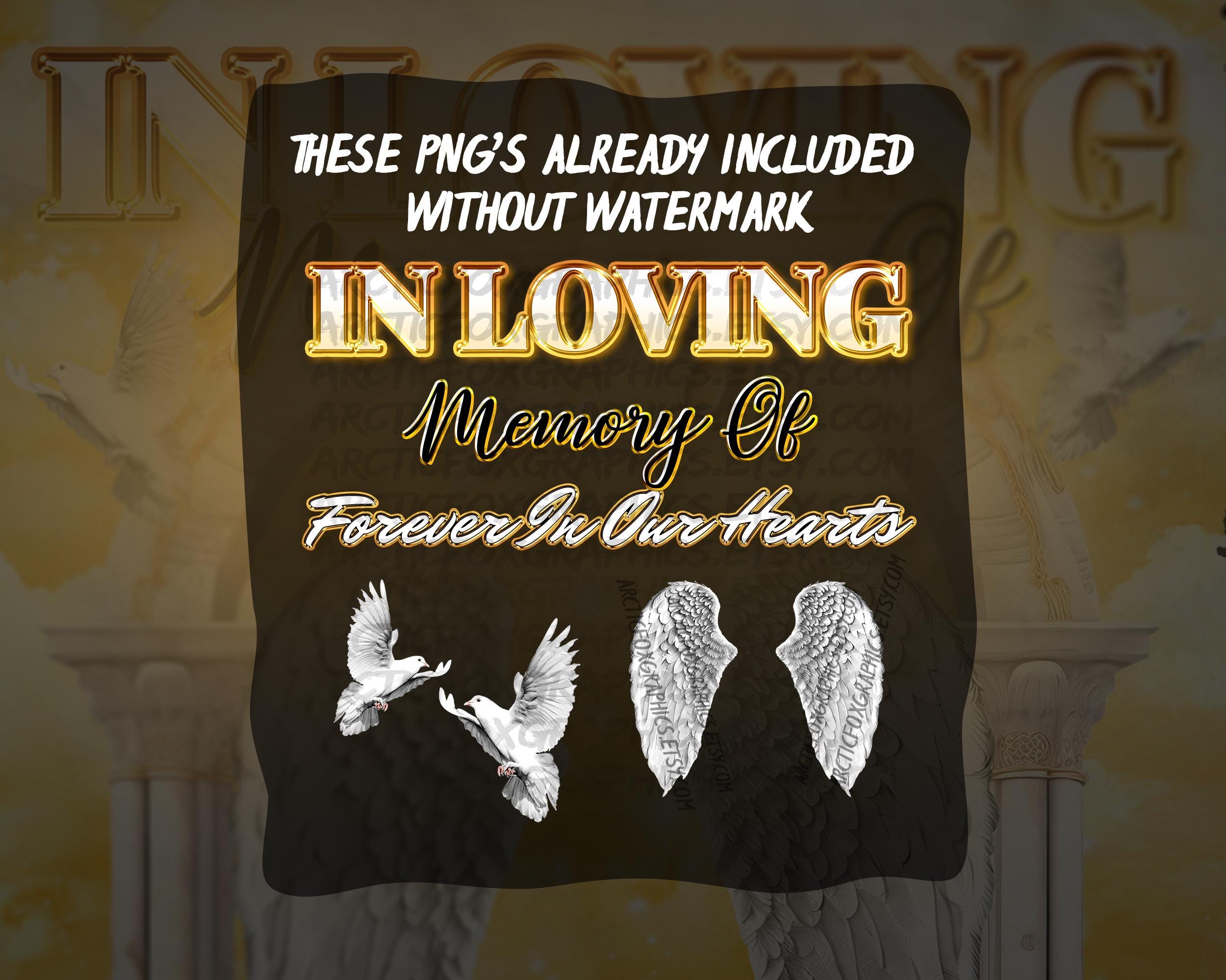 In Loving Memory PNG, Yellow Cloudy Sky Heaven's Gate Memorial ...